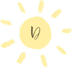 солнце с буквой D